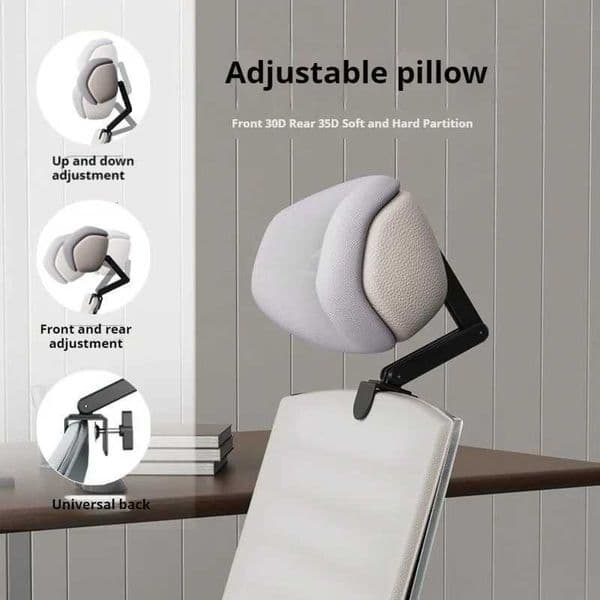Chair Headrest Universal Ergonomic Office Chair Head Adjustable Support Cushion Work Home School Chair Head C251014