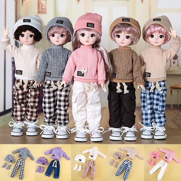 16 BJD 30CM Anime Doll Fashion Causal Suit Replacement Clothes Skirt Accessories Kids Girls DIY Toys Gift Reborn Kawaii 251014