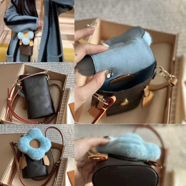 Flower Designer Crossbody Womens Fashion Phone High Quality Ladies Mini CrossBody Shoulder Camera Handbags Chips Purse 241115
