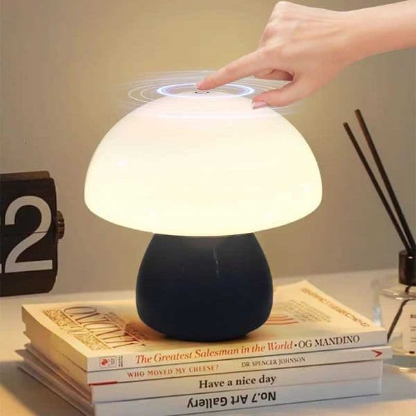 Mushroom Led Table Lamp Charging Touch Desk Coffee Bar Hotel Bedroom Decoration Nordic Creative Atmosphere Small Table Light Z251014