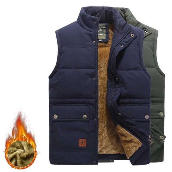 2024 Fashion Plus Size 8XL Male Warm Waistcoat Fleece Vest Men Brand Clothing Winter Vest Jackets Fur Mens Sleeveless CoatXJ251014