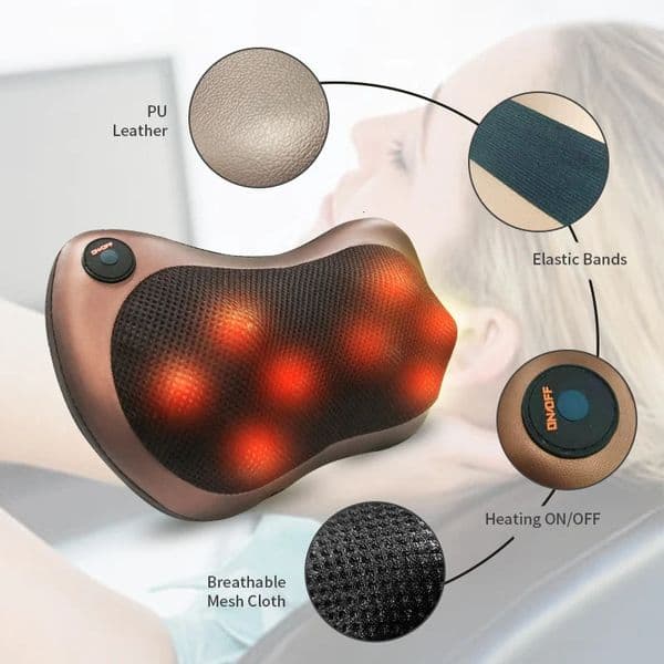 2026 Head perfume Massager Car Home cologne Cervical Shiatsu Massage Neck Back Waist Body Electric Multifunctional Pillow Cushion 251013 Free Shipping