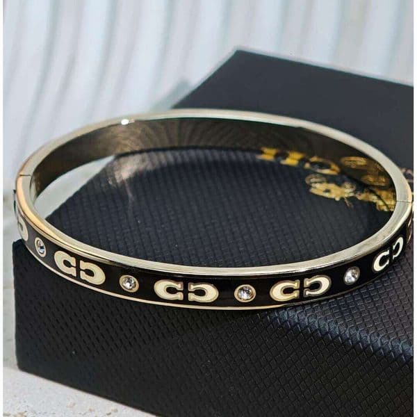 Bangle Couple with Small Double C Letters Women Light Versatile Enamel designer bracelet Birthday and Valentines Day Gift luxury jewelry AA