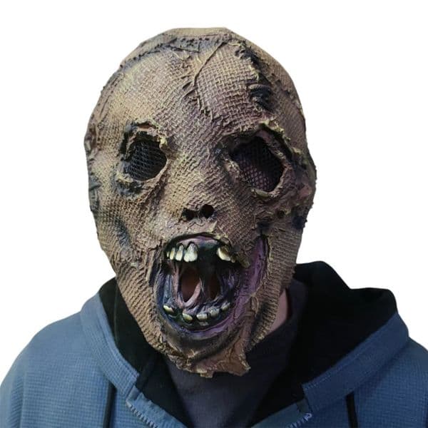 Scary Mask Halloween Horror Evil Mask Punk Black Cloth Ghost Zombie Mask Evil Roleplaying Props 251014
