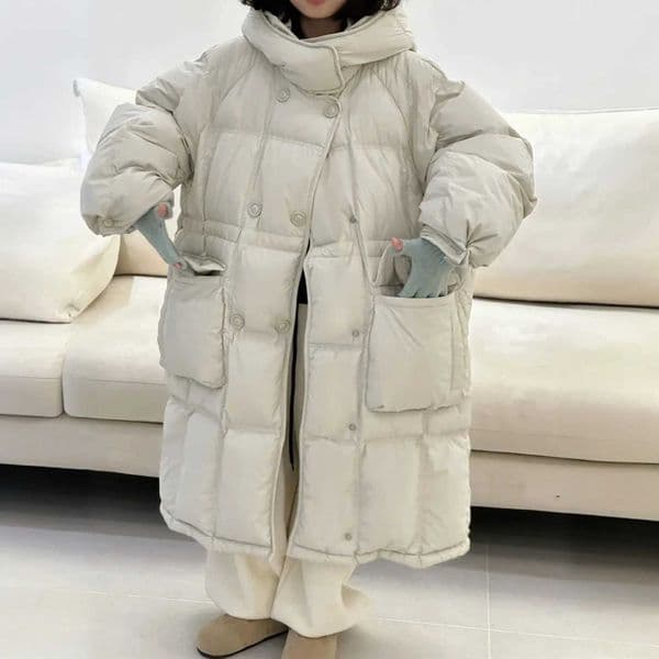 Korean Childrens Clothing Baby Down Cotton Jacket Thick Westernstyle New Style Baby Medium Long Style Cotton JacketT251016