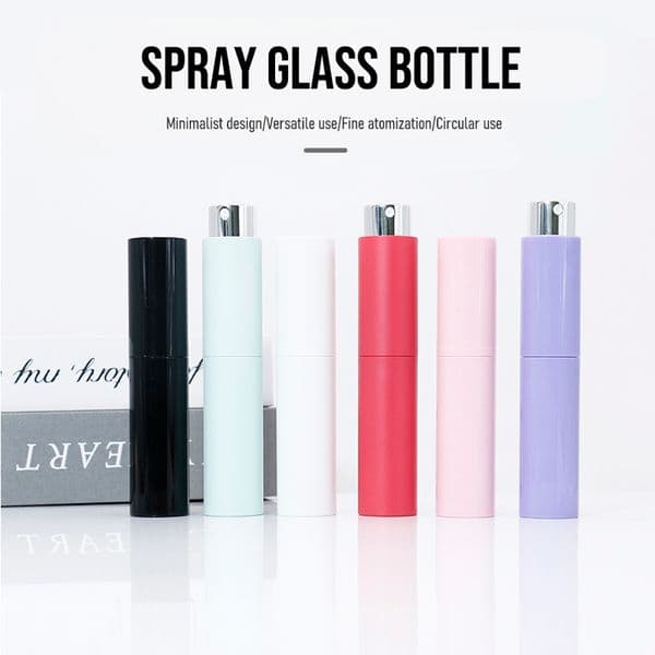 10ml Refillable Perfume Atomizer Bottle Twist Spray Portable Travel Mini Perfume Dispenser Empty Cosmetic Container