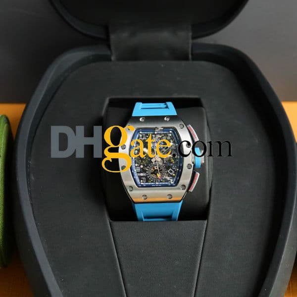 men watches designer coloured rAAAAA Montres Luxury men's watch m11-03 super clone watch lightweight transparent designer hollow chronograph Carbon fiber mli 57b2