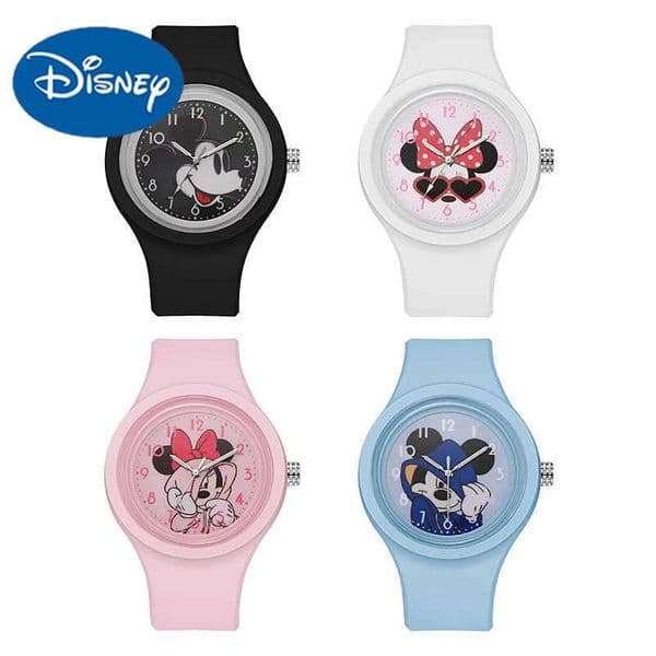 Disney Minnie Mouse Children Watch Mickey Minnie Mouse Anime Figure Watches Children Cartoon Quartz Watches for Girls Gifts H251016