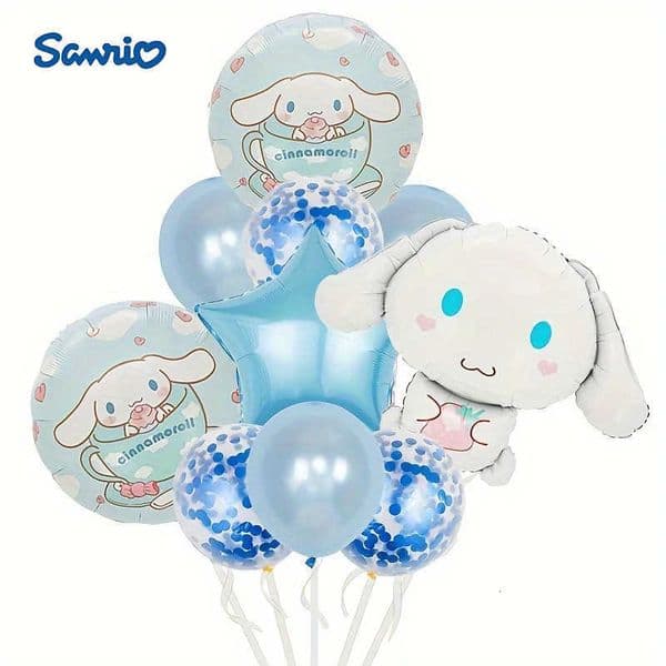 Sanrio 1Set Cinnamon Dog Kuromi My Melody Pink Blue Foil Balloon Cartoon Anime Childrens Birthday Party Decoration Gifts L251016