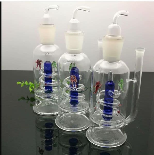 Smoking Pipes Aeecssories Glass Hookahs Bongs Old Classic Large Mouth Pan Dragon Glass Water Smoke Bottle