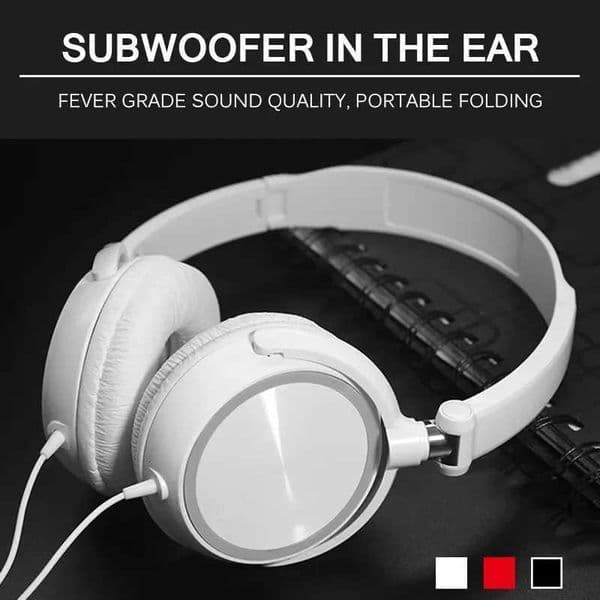 Wired Headphones 3 5mm Bass Stereo Foldable With Microphone Adjustable Headphones Suitable For Pc Mp3 Mobile Headphones Z251015