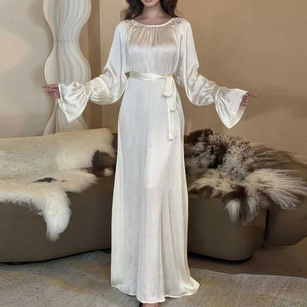 Middle East Modesty Party Dress Women Full Sleeve Elegant Maxi Dresses Islamic Long Dress Muslim Evening Dresses Turkey Kaftans X251016