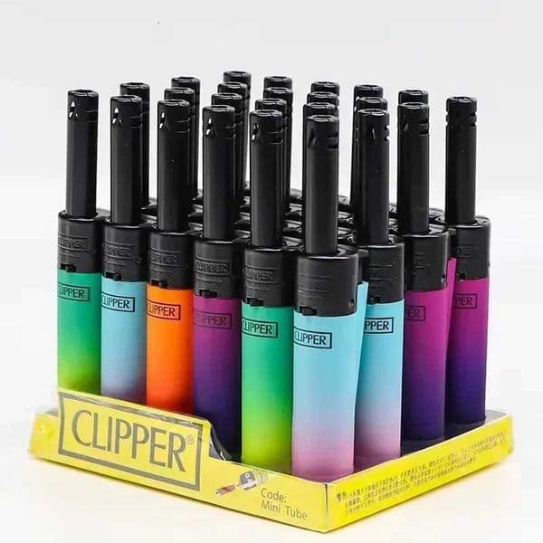 CLIPPER Grinding Wheel Original Butane Lighter Interesting Personality Pattern Refillable Gas Lighters Use Collection Pieces