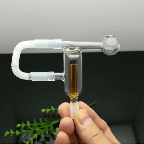 Hot-selling secondary filtration glass filter pot Wholesale Bongs Oil Burner Pipes Water Pipes Glass Pipe Oil Rigs Smoking