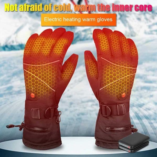 1 Pair Thermal Gloves Windproof Electric Heating Gloves Touchscreen Men Women for Ski Cycling for Motorcycle Heated Gloves J2512041