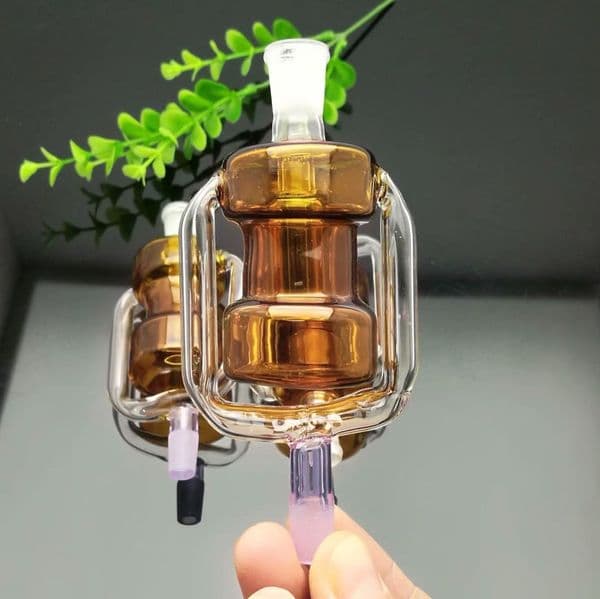 Hookahs new Europe and Americaglass pipe bubbler smoking pipe water Glass bong New color double filter cigarette accessories