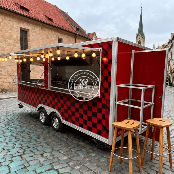 Mobile BBQ Catering Trailer Food Truck Custom Street Kitchen Truck for Coffee Ice Cream Food Truck Trailer With Full Kitchen
