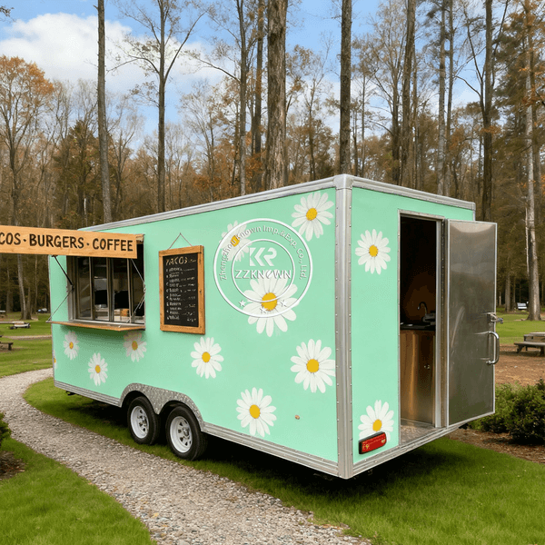 Customized Mobile Food Trailer Truck Street Coffee Food Truck Fully Equipped Kitchen Bakery Mobile Catering Truck With Kitchen Equipment