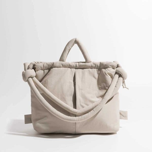 Casual nylon padded tote bag designer soft puffer women shoulder crossbody bags Simple Vintage large capacity handbags 2025 Z251017