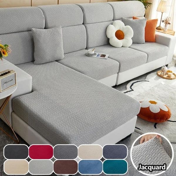 2026 New Chair Covers Jacquard Sofa Cushion Pad Cover 1Pc Floral Adjustable Elastic Extensible Couch Case Spandex Slipcovers Free Shipp