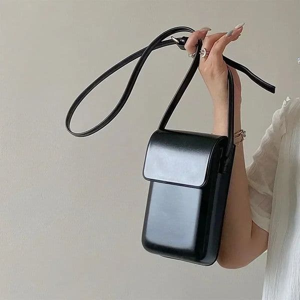 Flap Crossbody Bags Women Mini PU Leather Shoulder Purses and Handbags for Girls Ladies Phone Simple Solid er Bag 251014