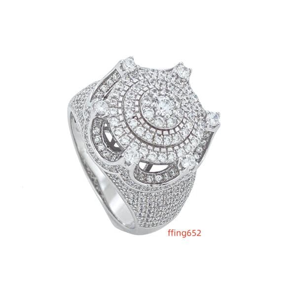 33ct Personalized Hip Hop S925 Sterling Silver Ring Lab VVS Moissanite Diamond Iced Out Hip Hop Jewelry for Rappers Men