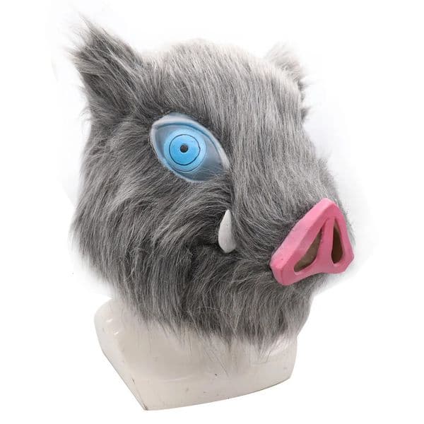 Mask Pig Head Mouth Latex Mask Ball Party Plush Pig Head Cover Halloween Festival Biology Japanese Anime Performance Cosplay 251011