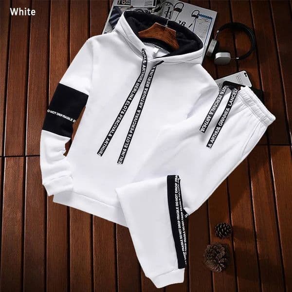 Mens Tracksuit Casual Hooded Sweatshirt High Quality Classic Black White Simplicity Suit Or Top Or Pants Jogging Clothing 251010