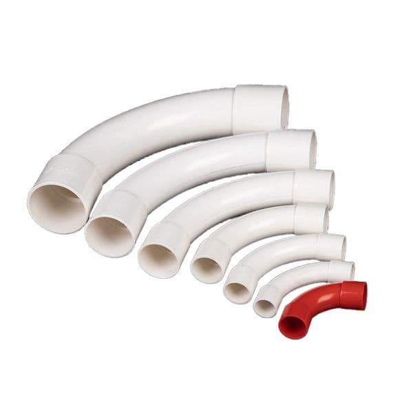 PVC Elbow Pipe 90 Degree Bends for Electrical Conduit Large Arc Moon Shape