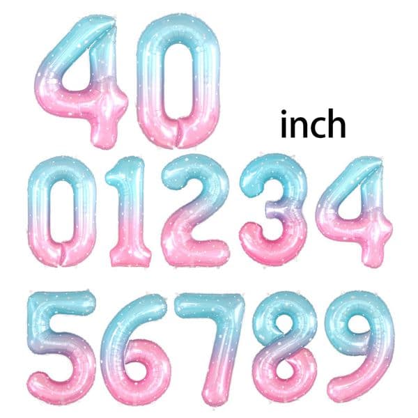 Elegant Starry Sky Themed 40-Inch Decorative Balloons Made from Durable Aluminum Film Material
