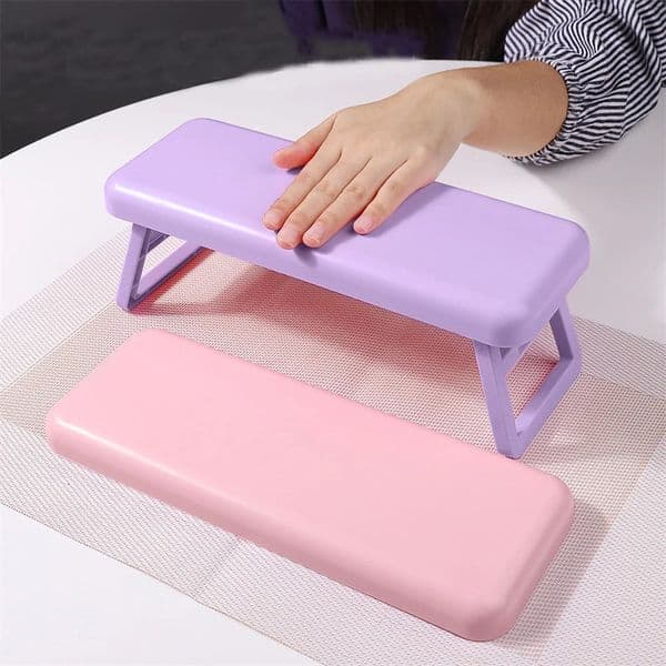 Foldable Nail Hand Rests Manicure Rest Arm Stand Pillow Cushion Holder Desktop Nail Arm Rest Wrist Support Nail Stylist Supplies 251014