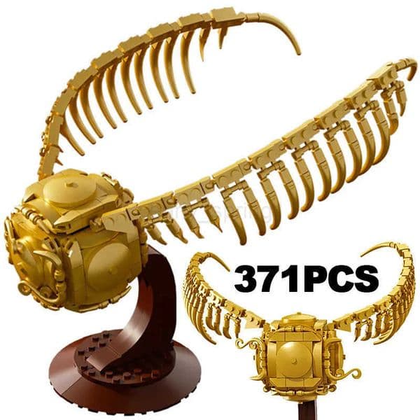 Cretive 371PCS Magic School Ball Games Match Golden Snitch Building Blocks Magic Fly Ball Model Toys Gift For Kids Adult T251018