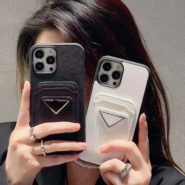 Designer Phone Case for Apple iPhone 17Air 17Pro 16 Pro Max Cases 15 Promax Case 14 Plus 13 12 11 XR XSMAX X XS 16E Luxury PU Leather Full Coverage Insert card bag Back Cover