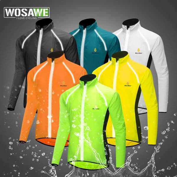 WOLFBIKE Cycling Jacket Winter Men Windbreaker Water Repellent Reflective MTB Bike Long Sleeve Windshield Coat Bicycle Clothing 251009BJ