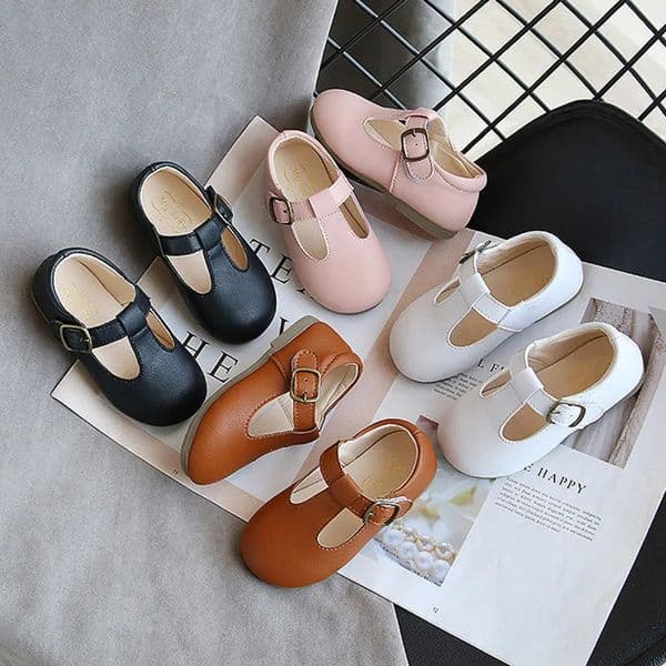 Spring Autumn Kids Shoes T Strap Leather For Girls Boys Nonslip Toddlers Mary Janes Baby Children Buckle Flats 251014