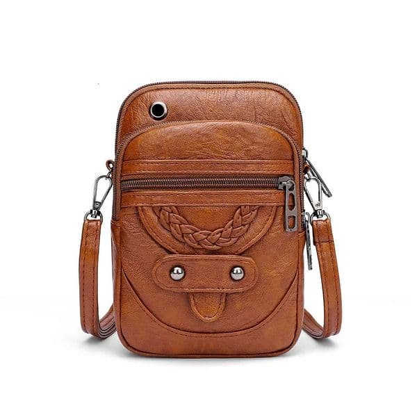 MultiFunctional Soft PU Leather Small Shoulder Bag For Women Vintage Crossbody Bag Cash Purse Cell phone Baga Handbag Purse 251014