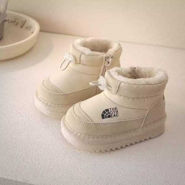 Toddler Kids Short Boots for Boys Plush Fur Cotton Shoes Girls Children Warm Happysteps Waterproof Winter Short Boots Sizes US2C-US12.5C H1149