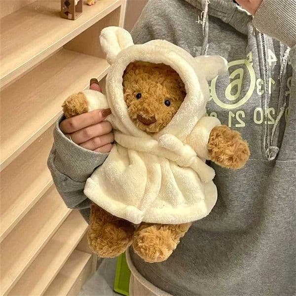 jellys Cat Spot Bathrobe Bear Eggplant Strawberry Doll Cute Soothing Companion ChildrenS Festival Gift Free shipping 50% off online