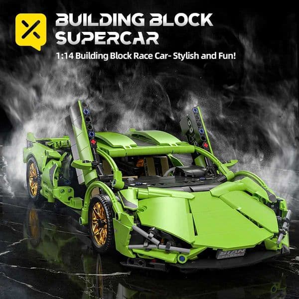Toylinx 114 Technical Building Blocks Racing Car Model Collectible Car Construction Toys For Boy Desktop Decorations with BoxXJ251020