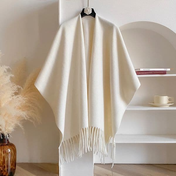 Winter Women Poncho Warm Shawl Double Sided ner Thickening Blanket y Scarf Female Cloak Cashmere Pashmina Cape Stole 251014