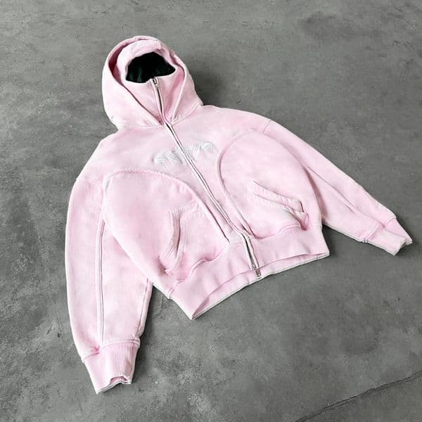 Y2K Zip up Hoodie Harajuku Ninja Hoodie high quality Sweatshirt 2000s Vintage gothic Casual Men Women Hip hop Streetwear Top 251020