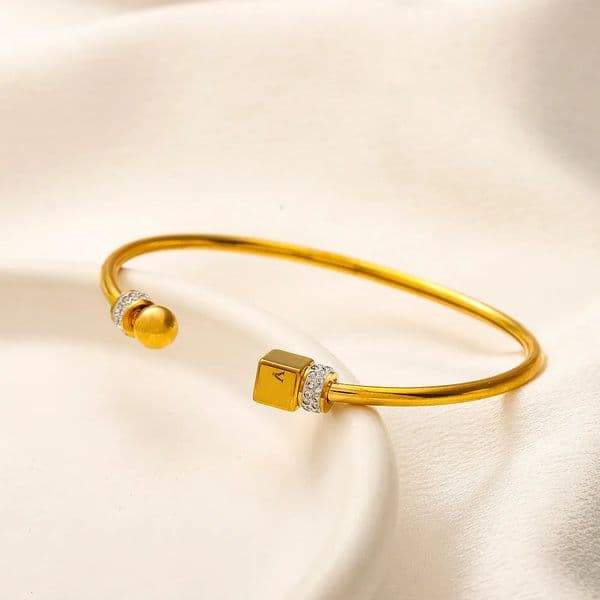 Luxury Gold Plated Bangles Cuff Bracelets For Women Charm Bangle Designer Jewelry Accessories