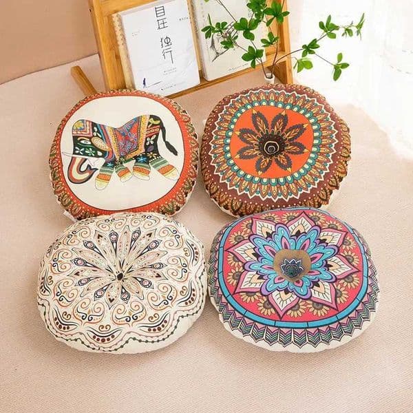2026 Bohemia Linen Geometric Cotton And Hemp cologne perfume Round Chair Yoga Meditation Floor Mat Sofa Pillow Cushion Free Shipping