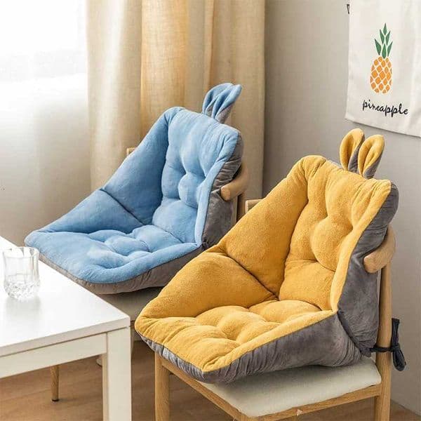 Cute Velvet Chair Seat Cushion for Dorm Desk Kawaii Gaming Rocking Chair Cushion Backrest for Office Chair Lazy Sofa Tatami Mat X251021