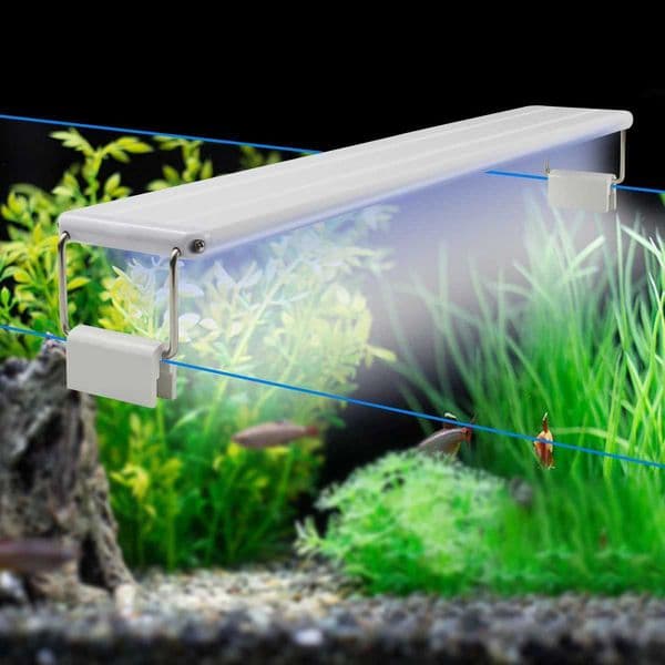High Brightness White Blue Aquarium Light 1848cm EU Plug Waterproof Fish Tank Light for Plant Aquarium Box Decor Lighting Z251021