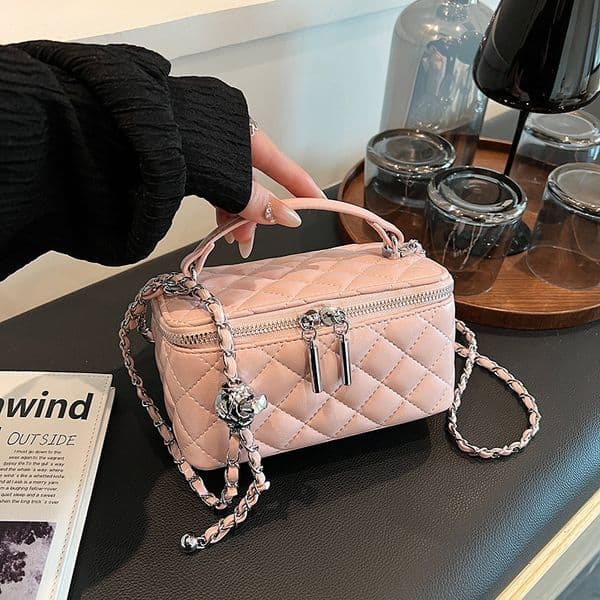 Luxury Brand Designer Bag Quilted Chain Handbag Small Square Bag For Women 2025 New High-Quality Texture Exquisite Fashion Single Shoulder Crossbody Bag
