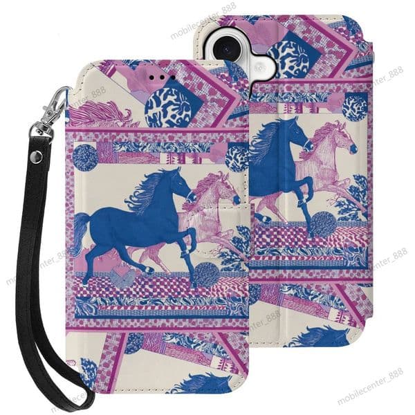 Her horse H Designer iphone case 17 16 case luxury case for iPhone 17 16 15 Pro Case: Customized Flip leather style Phone Cases Slim Anti Yellowing Military Grade F8