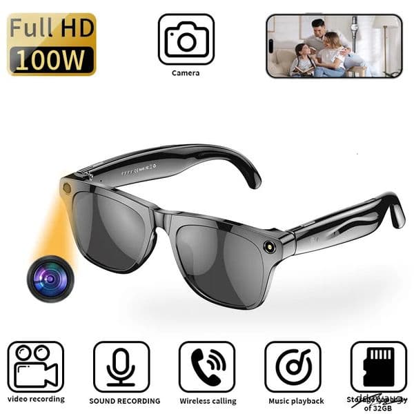 Smart Translation Glasses With Blue Light Filtering, 144 Languages Supported, Travel Ready Ddmyaug