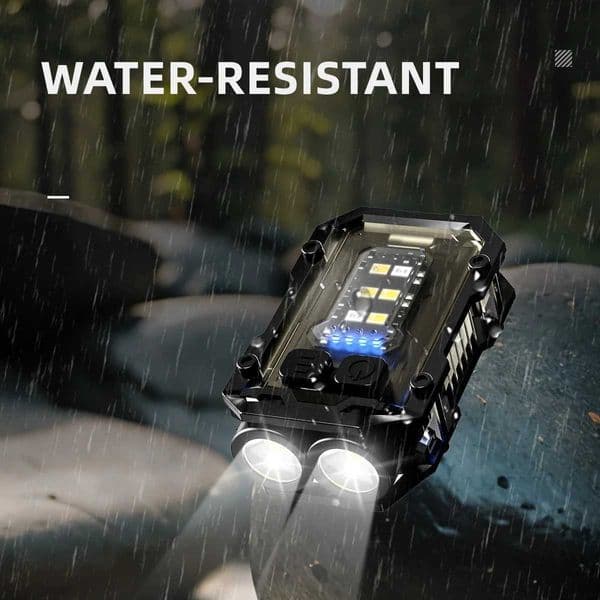WARSUN Mini LED Flashlight SQ10 Rechargeable Keychain Torch Light with Clip Headlight for Outdoor Camping Hiking Emergency X251021