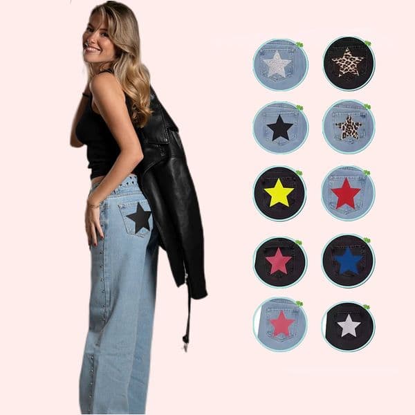 90S ONE DILEMMA FivePointed Star Print High Waited Jeans Street Harajuku Baggy Jean Clothing Casual Straight Denim Pants 251015